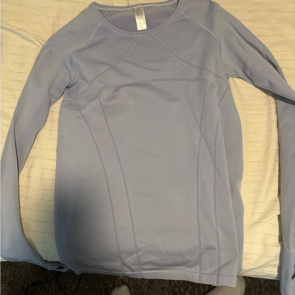Ivivva Soft Blue Long Sleeve Tee